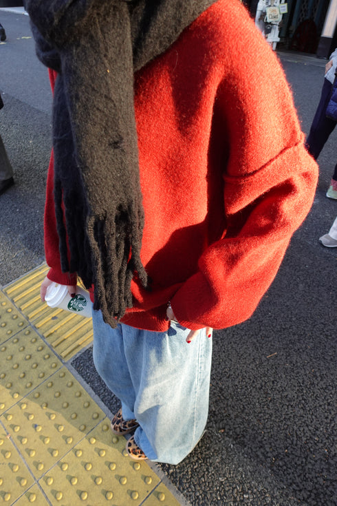 ベーシックルーズニット